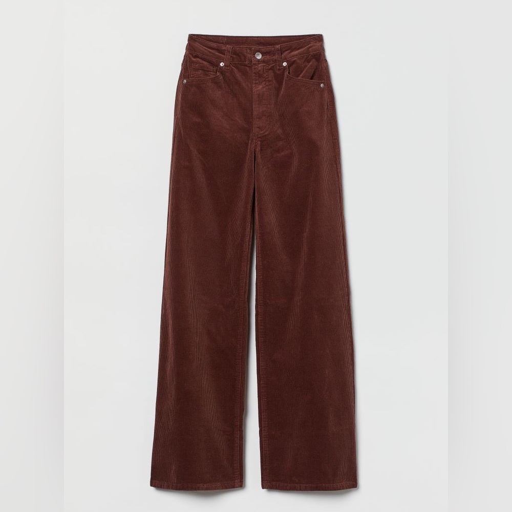 High Waisted Brown Corduroys